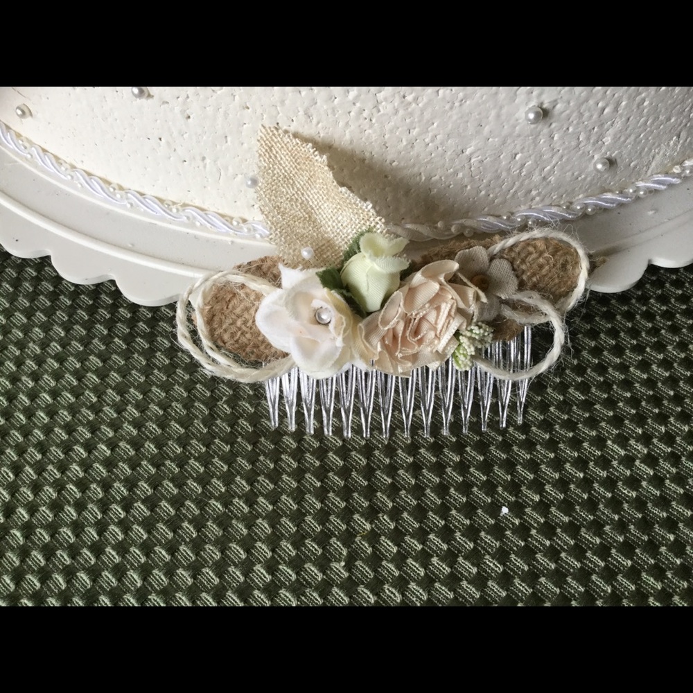 Rustic Wedding Hair Comb